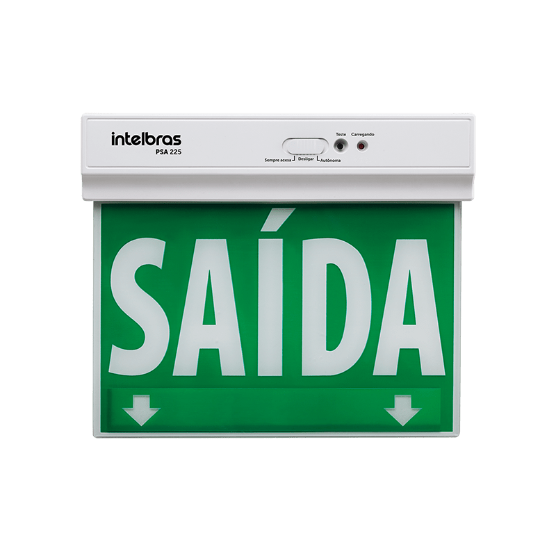 BALIZAMENTO DE SAIDA DE EMERGENCIA VERDE 24X18